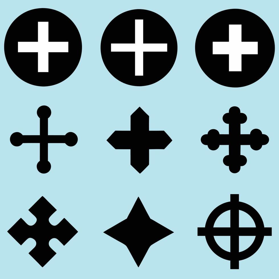 More icon. Set of plus icons. illustration. Plus icon set, Cross sign isolated, Zoom icons, More icon. illustration. add plus sign icon illustration design. Plus Minus Icon. vector