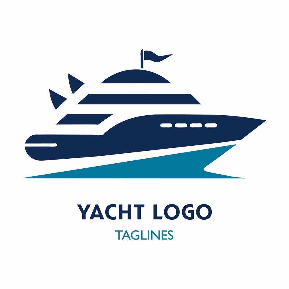A Luxury Yacht Logo vector