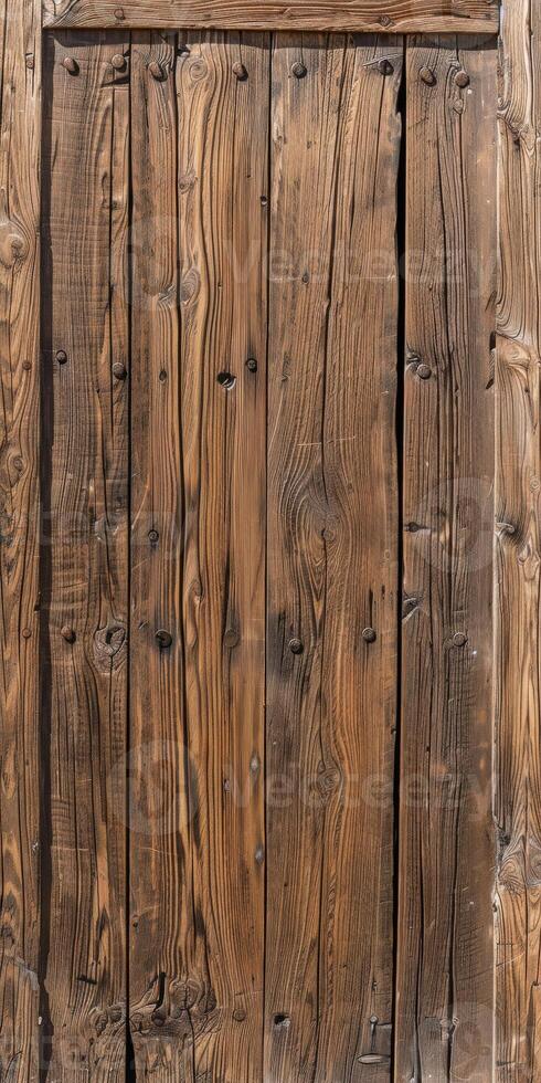 Rustic Wooden Wall Background With Textured Patterns and Natural Grain photo