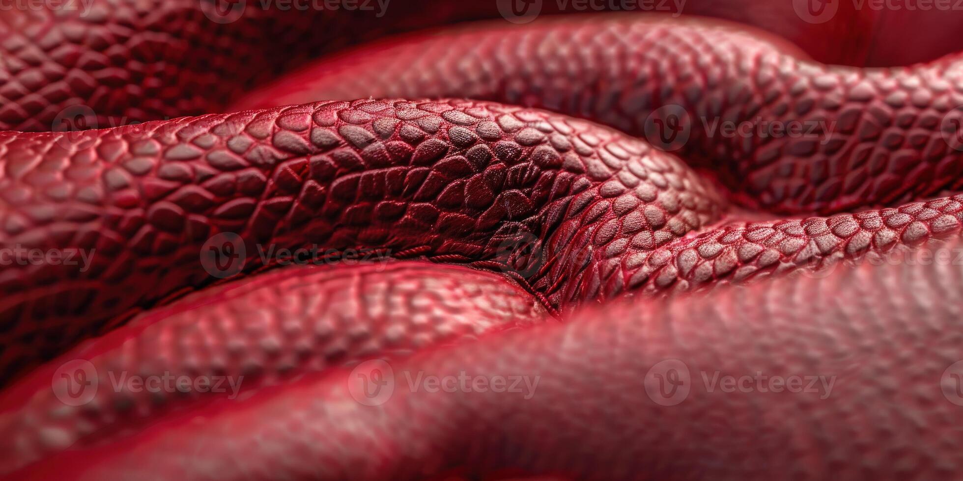 Textured Red Leather Material With Intricate Patterns and Shine photo