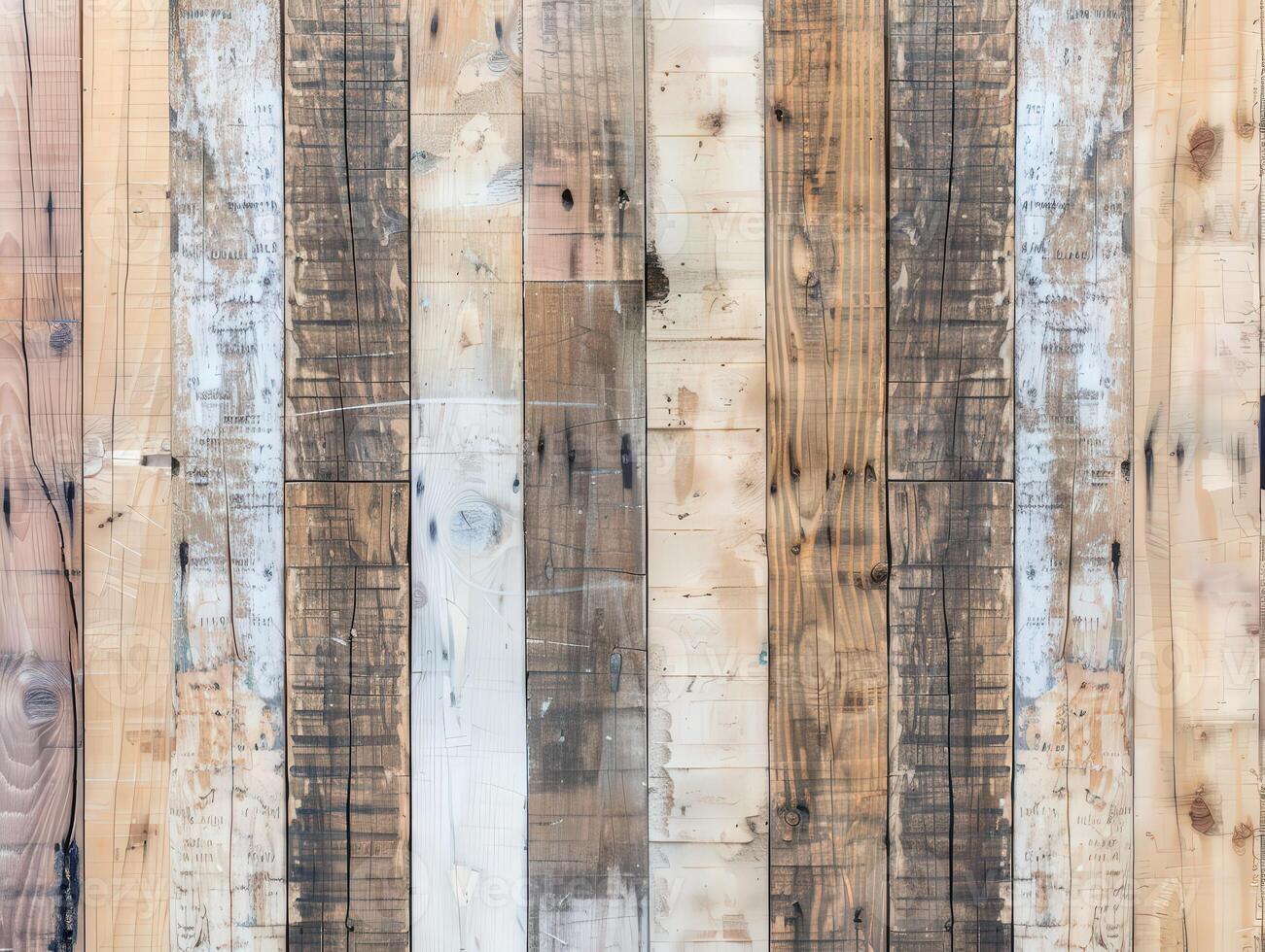 Rustic Wooden Wall Background With Distinct Textures and Patterns photo