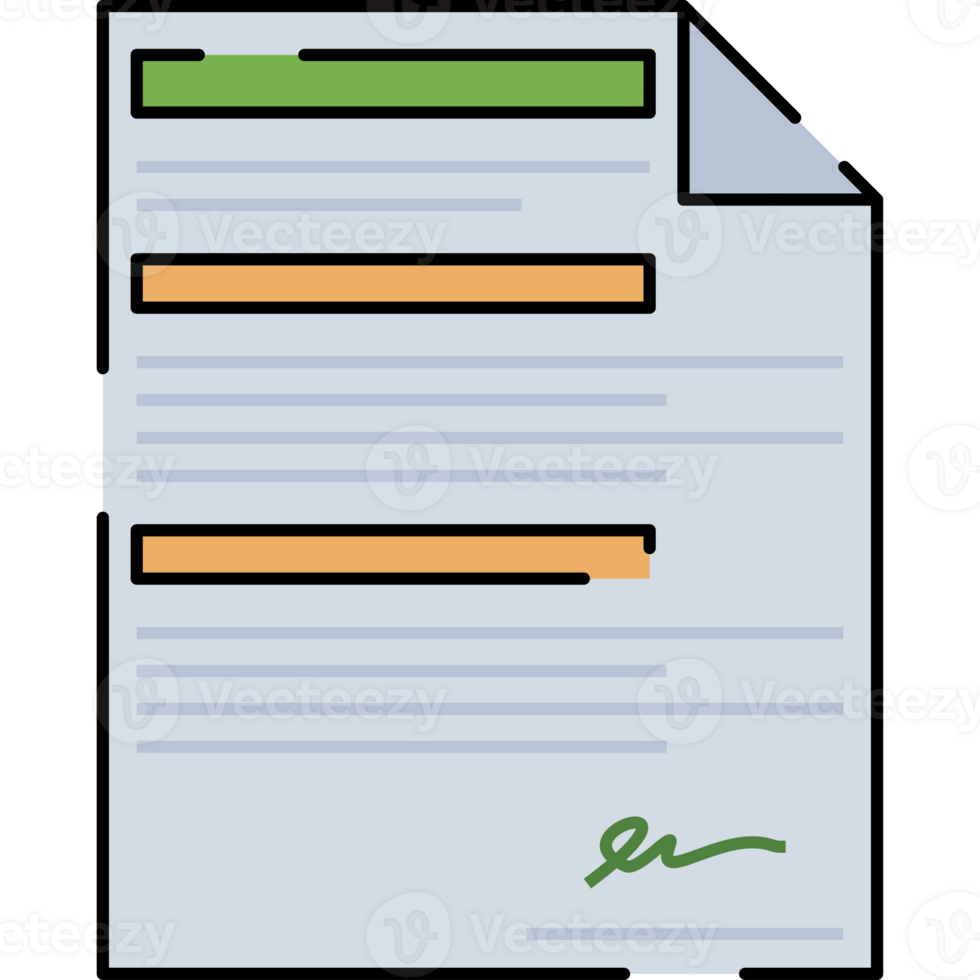 Application Letter Illustration Isolated on Transparent Background png