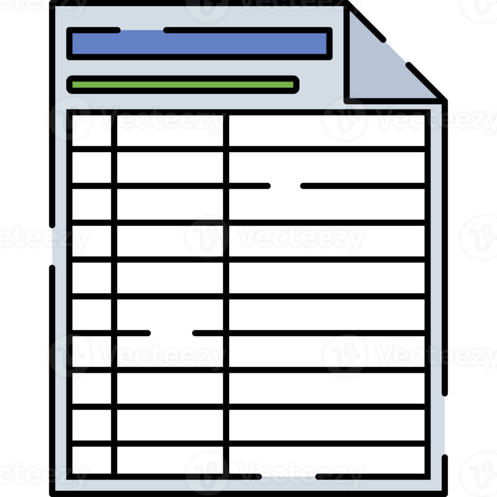 Form Illustration Isolated on Transparent Background png