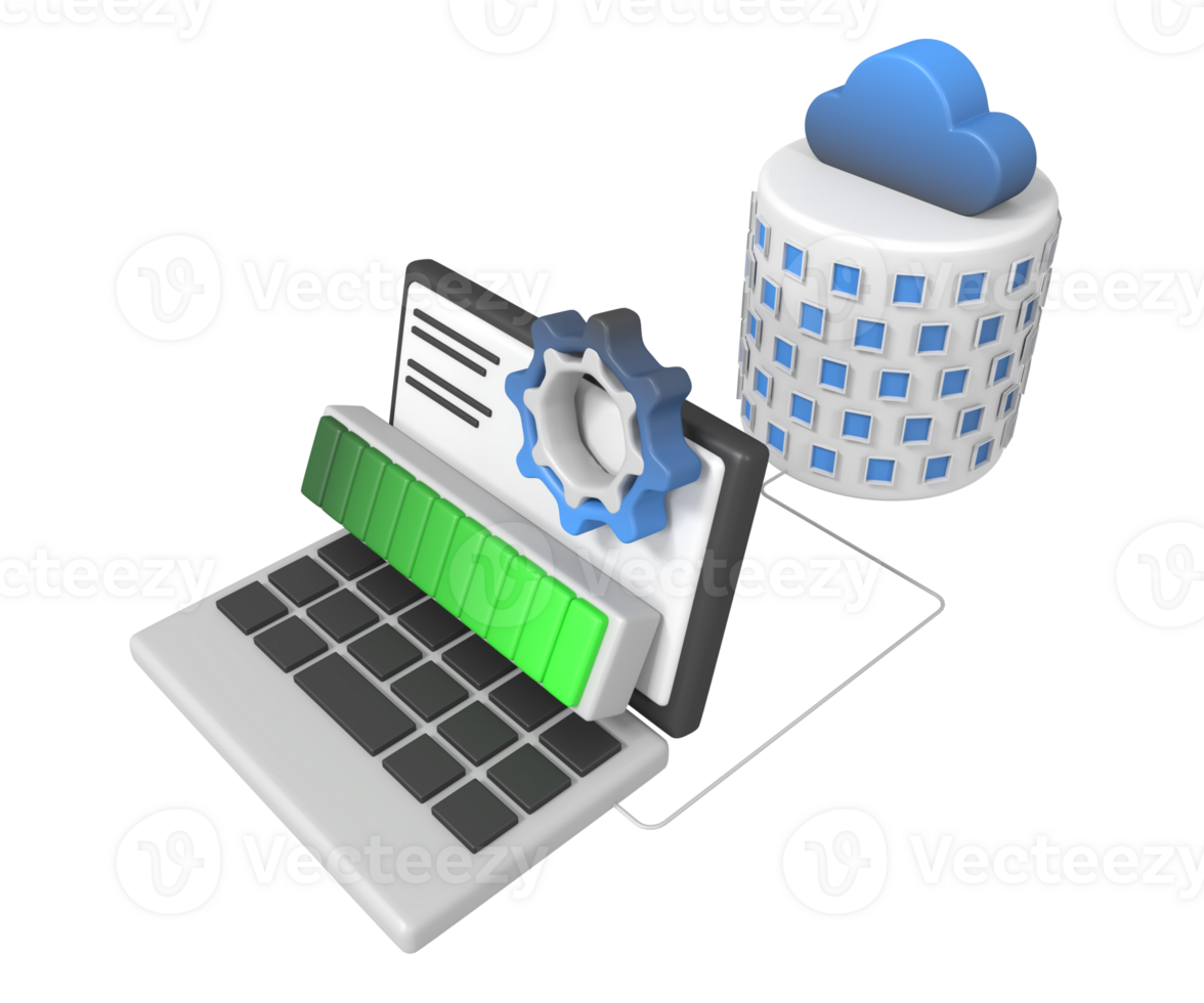 Maintenance big database storage server concept png
