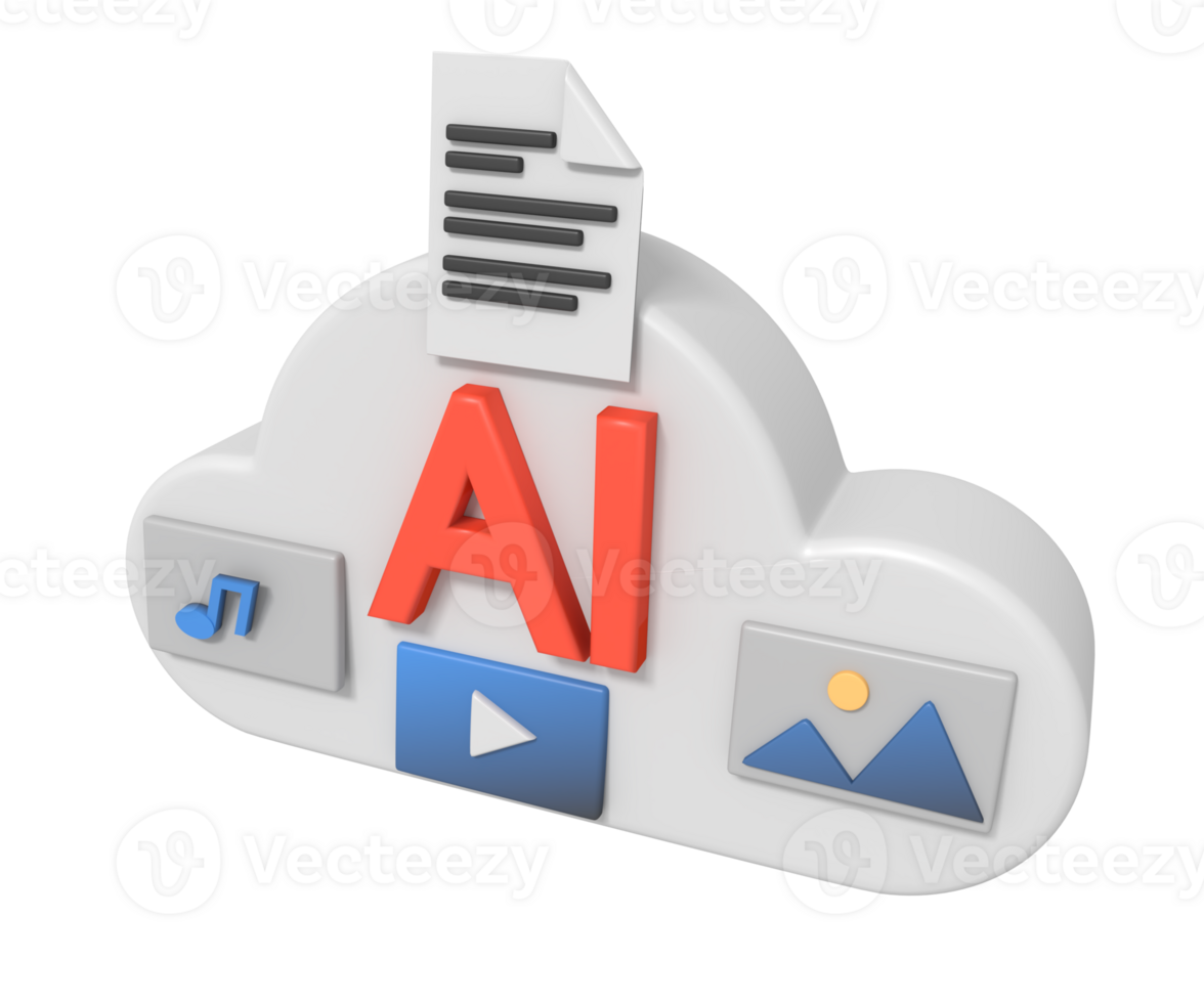 nube servidor red datos artificial inteligencia concepto png