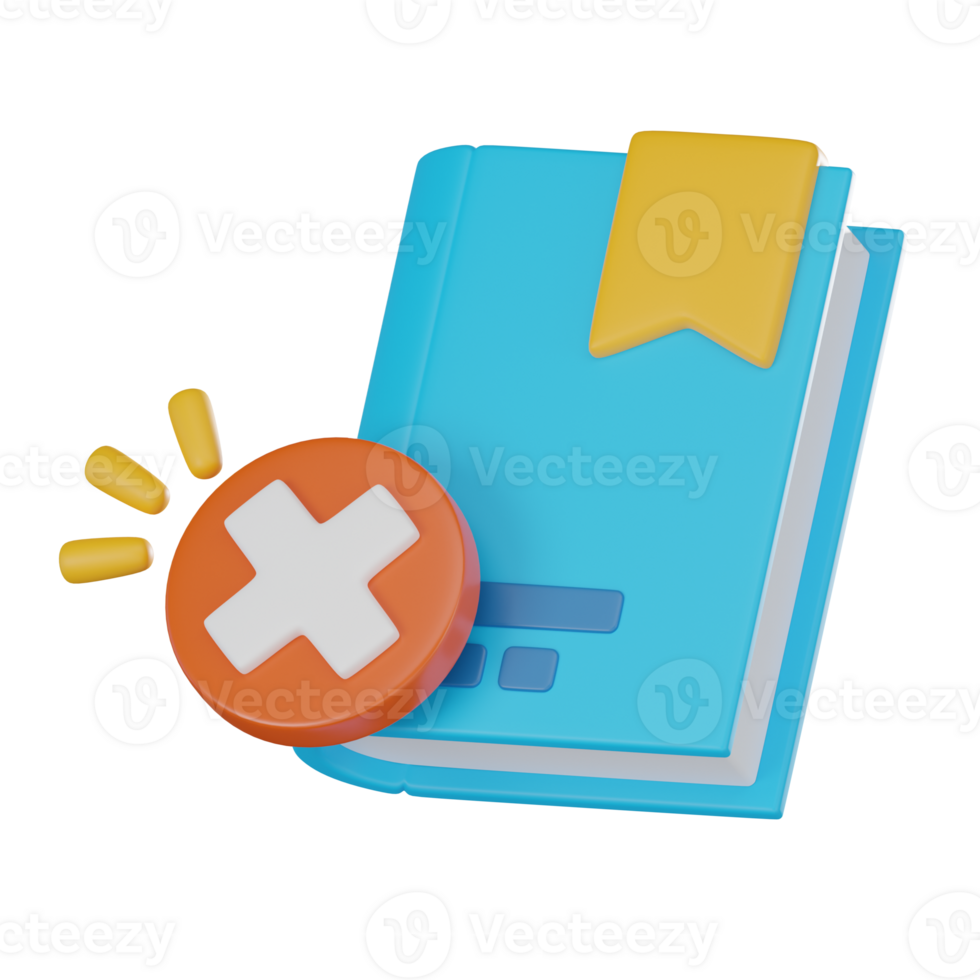No Bookmarks 3D Render, Empty State Icon for UX UI Applications png