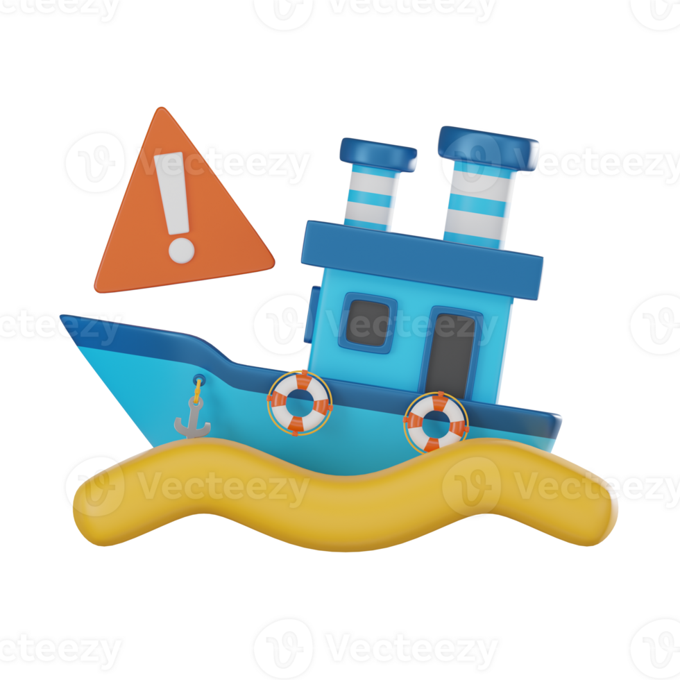 3D Empty State Error Icon, Something Went Wrong Illustration for Web and App png