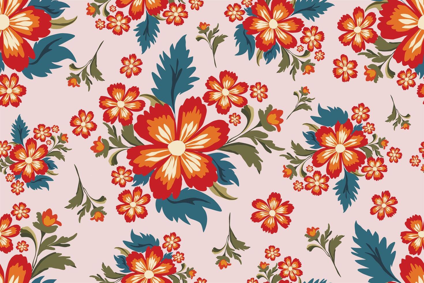 Flower Seamless Pattern, Floral Seamless, Cute Pattern, Seamless, Abstract pattern, Geometric pattern, Fabric Pattern, Flower Fabric Pattern, Clothing, Rug, Carpet, Clothing fabric for women, Decor vector
