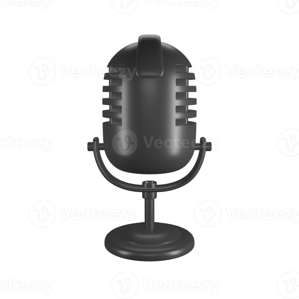 Podcast microfono rec png