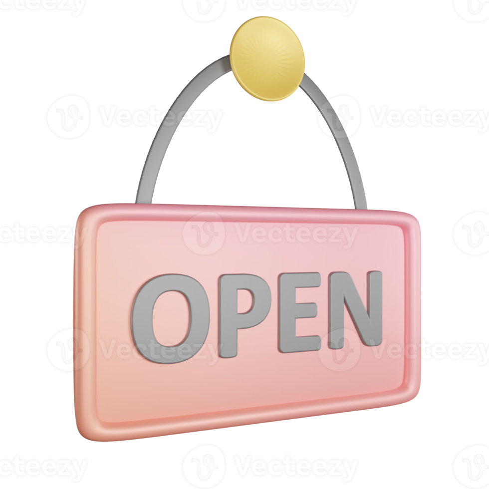 Market board is opened png