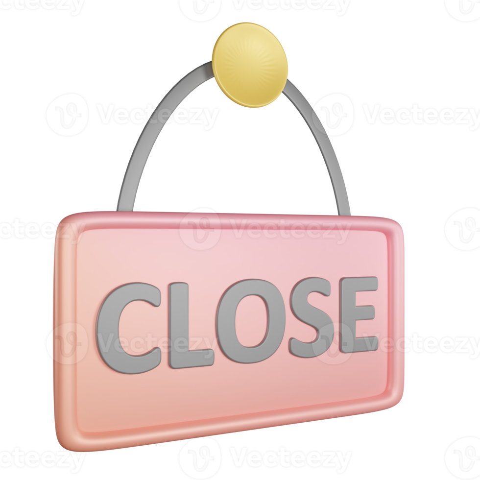 Market board is closed png