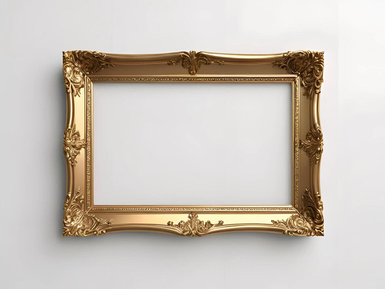 a unique heart-shaped photo frame made of gold, elegant and luxurious