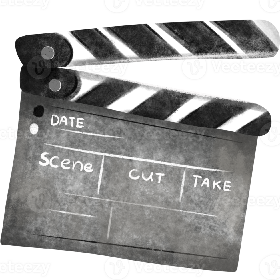 clapperboard for director , slate png