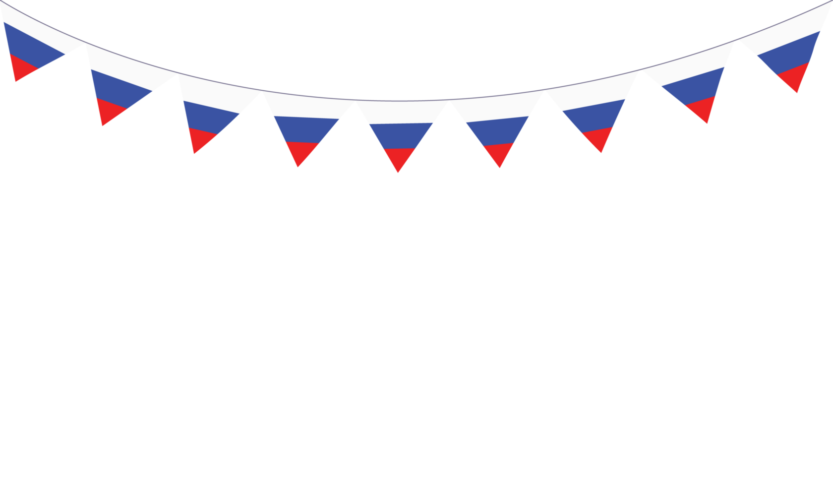 Round Russia flag decoration.Russian flag bunting png