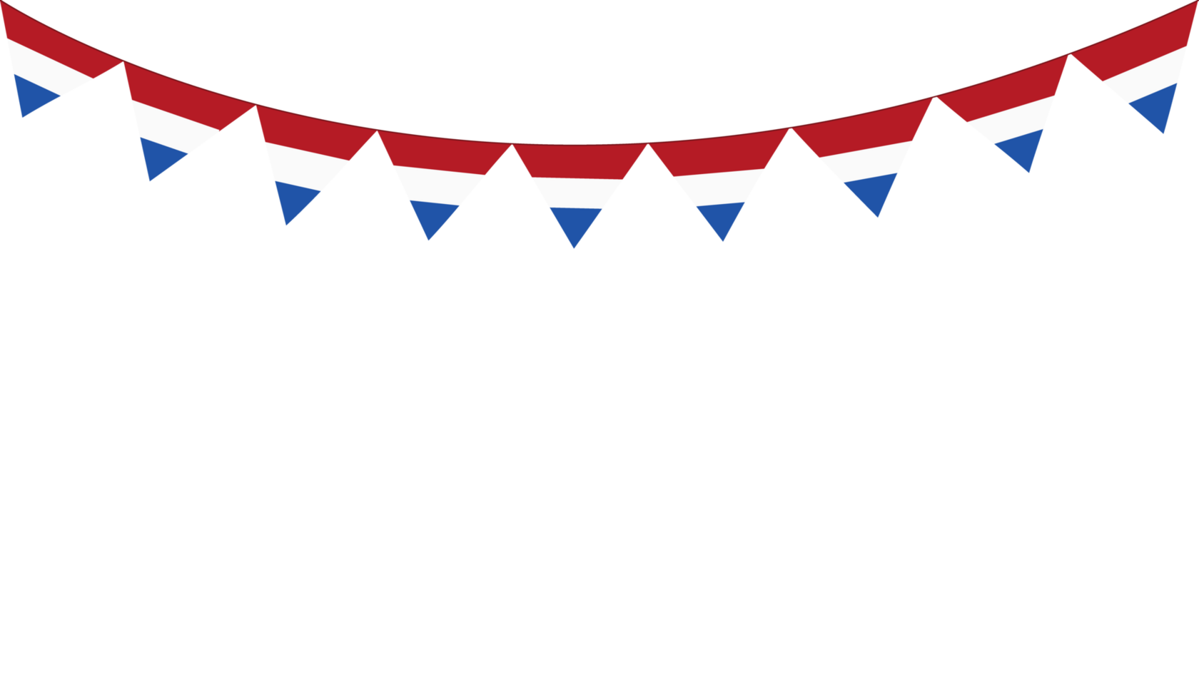 Round Netherlands flag decoration.Dutch flag bunting png