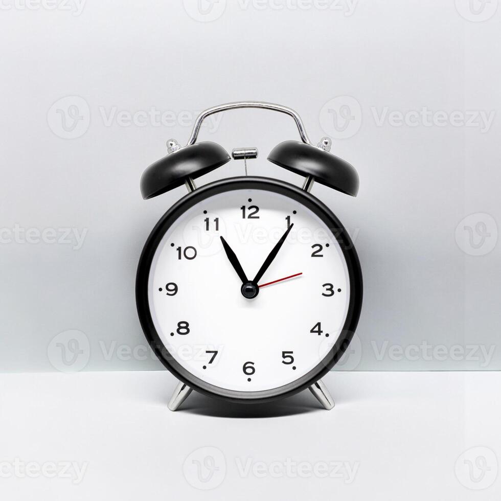 a clock on white background photo