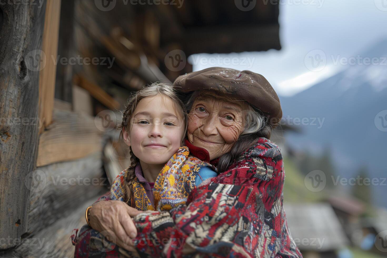 loving embrace between relatives as they come together to celebrate Easter, capturing the essence of familial bonds and togetherness photo