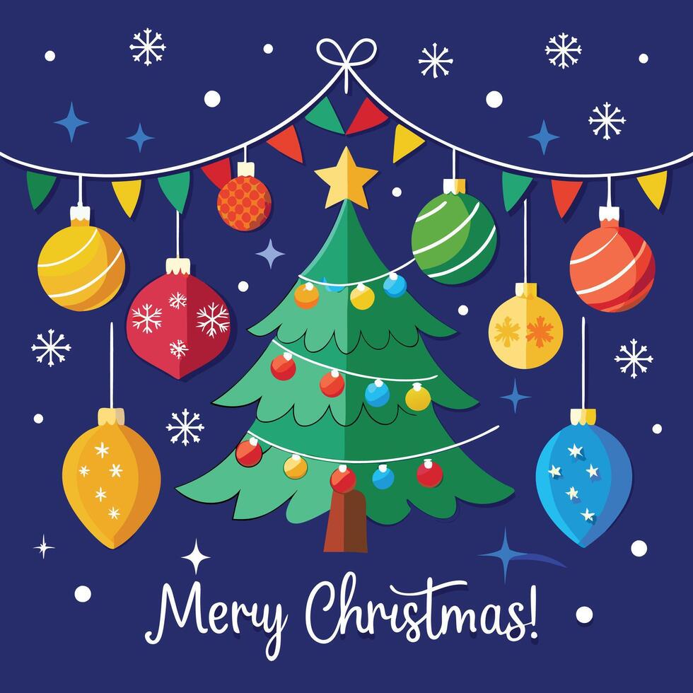 Merry Christmas background vector