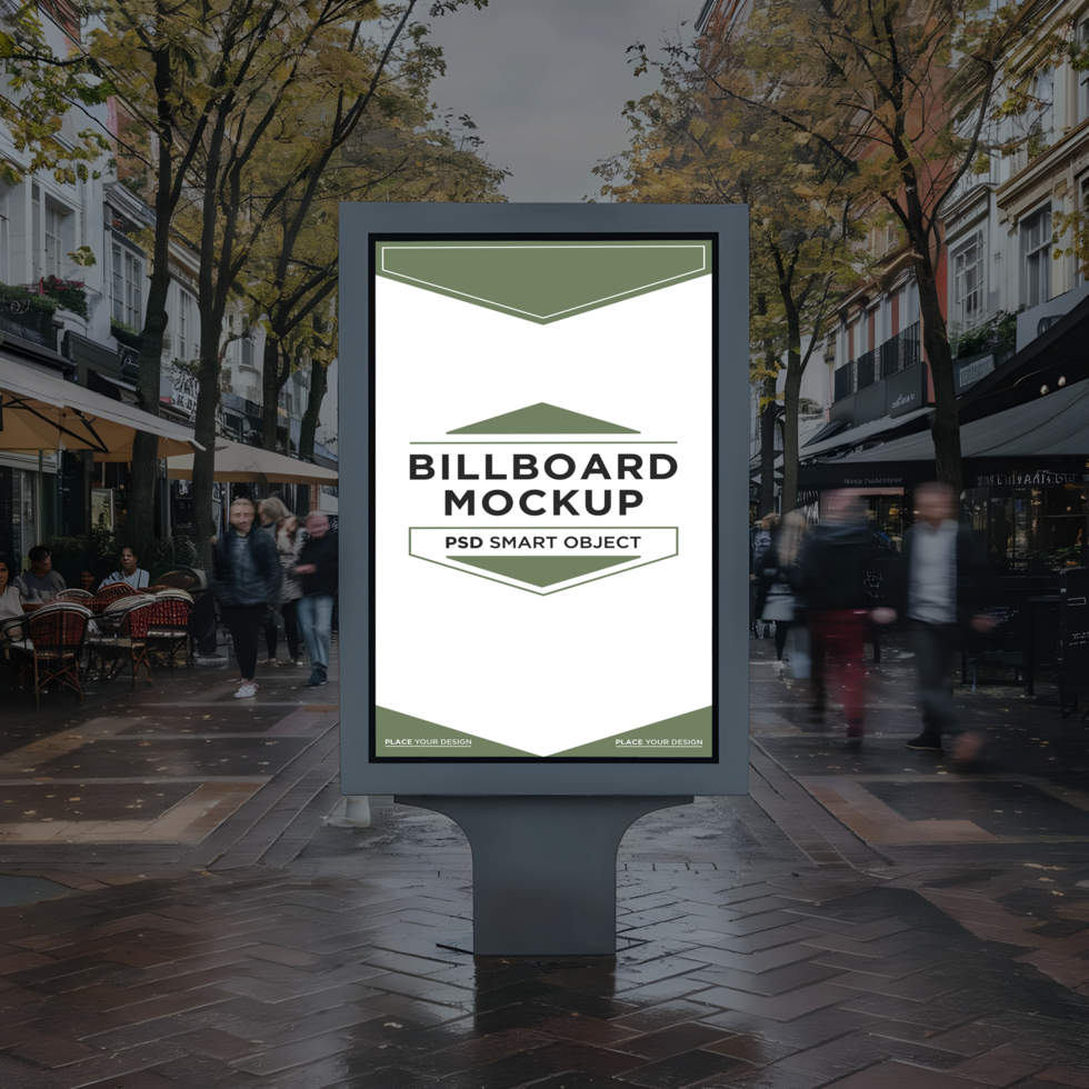 Advertisement Signage Billboard Mockup psd