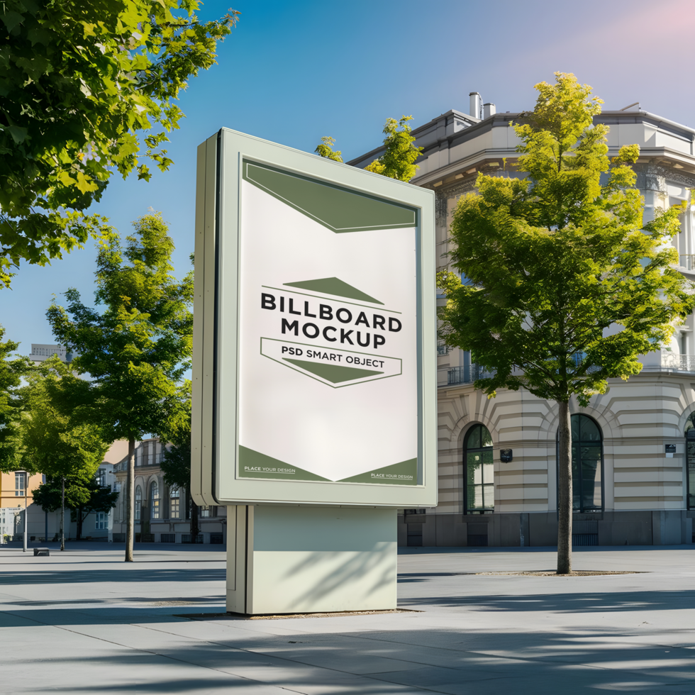 Advertising Billboard Mockup File psd
