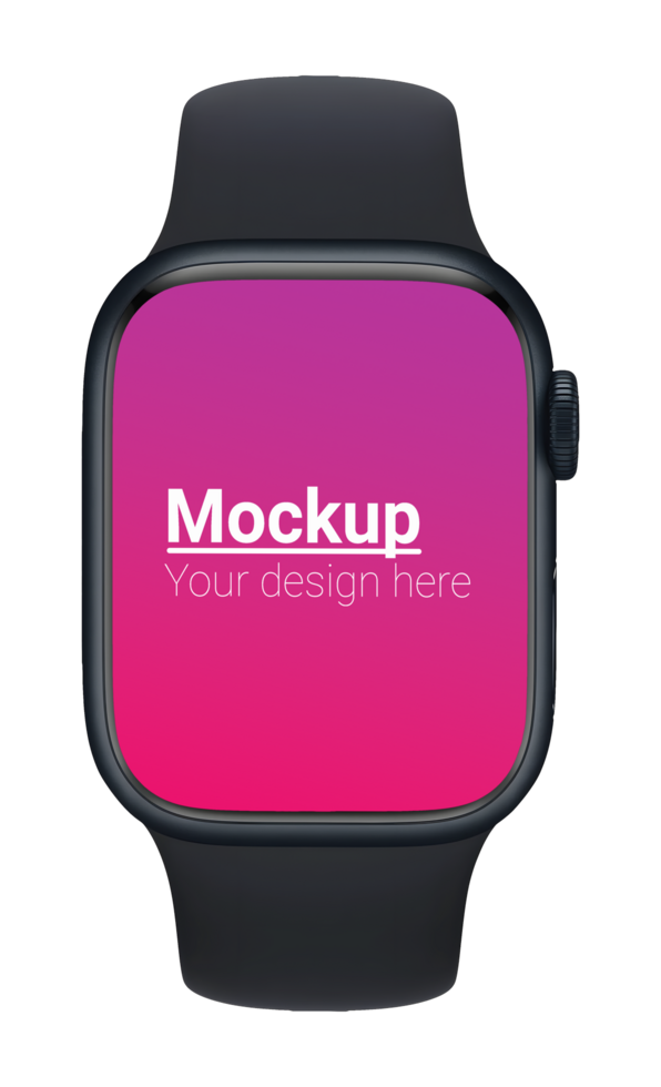 Customizable Smartwatch Screen Mockup psd
