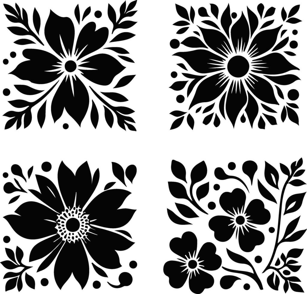 Flower Silhouette design vector