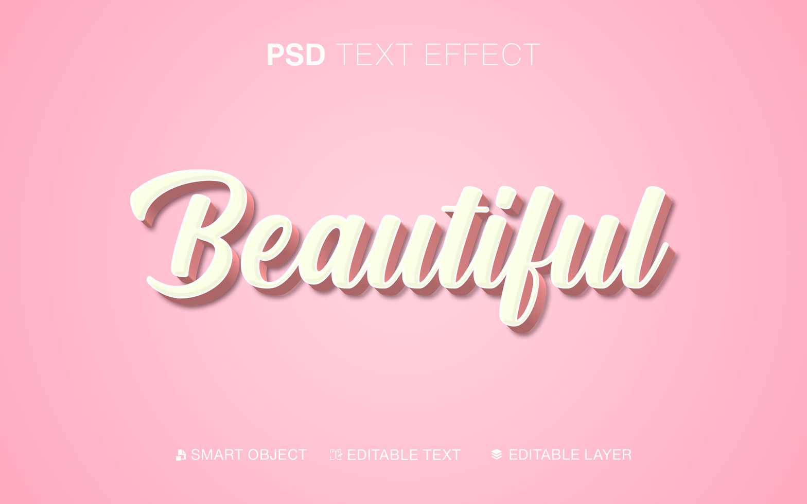 Beautiful Text Effect psd
