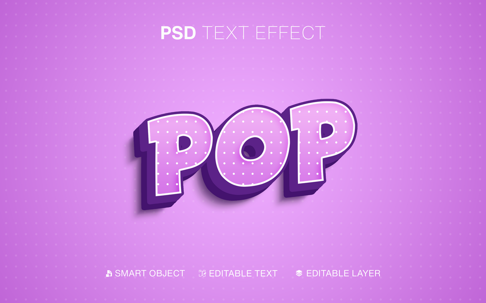 Comic PopText Effect psd