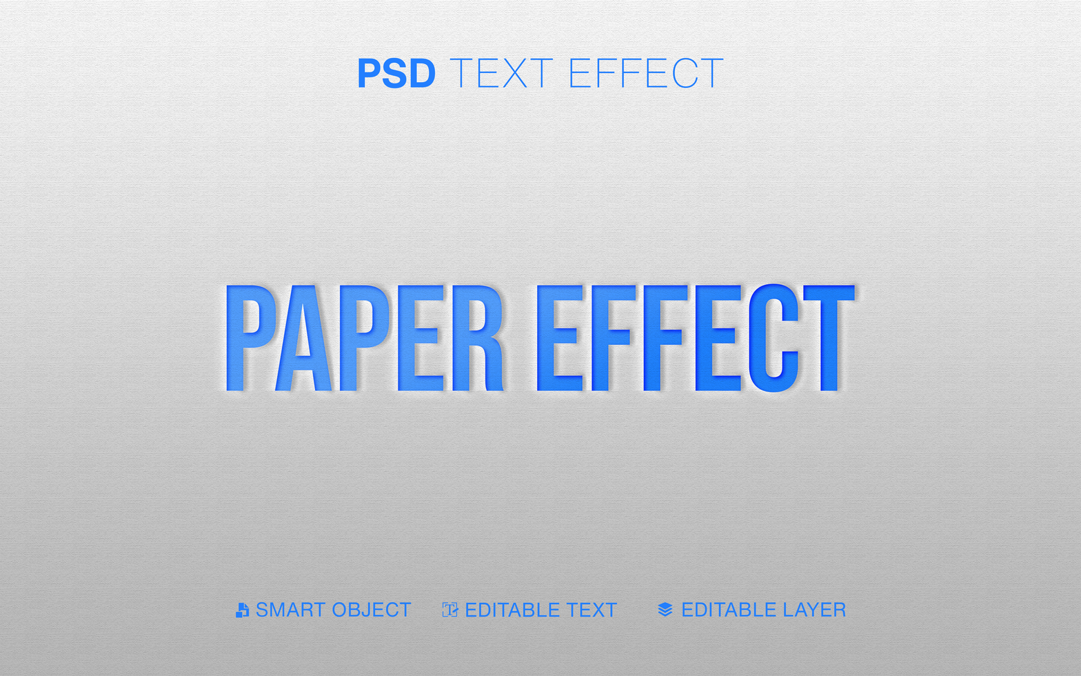 Paper Text Effect psd