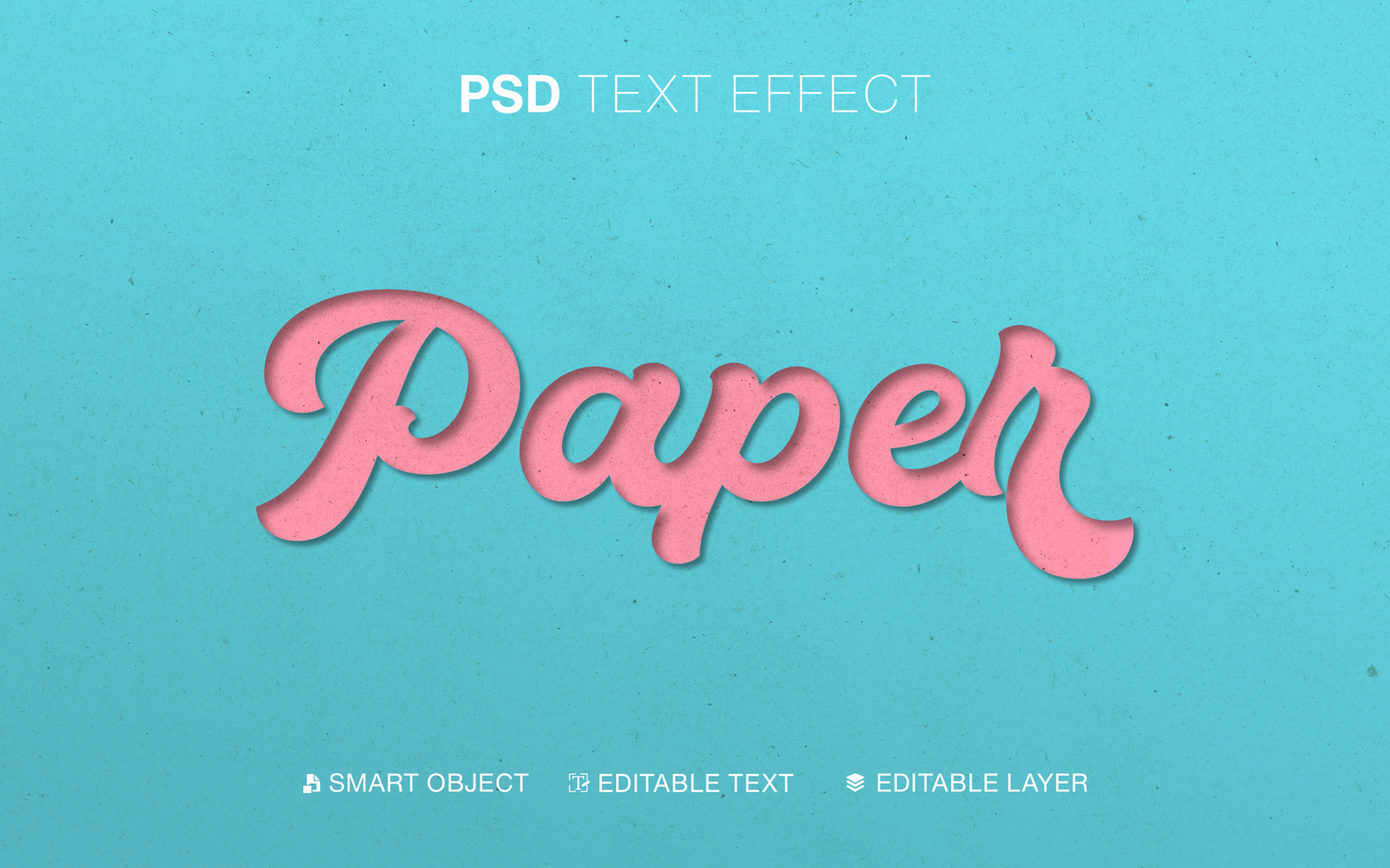 Text Effect Paper psd
