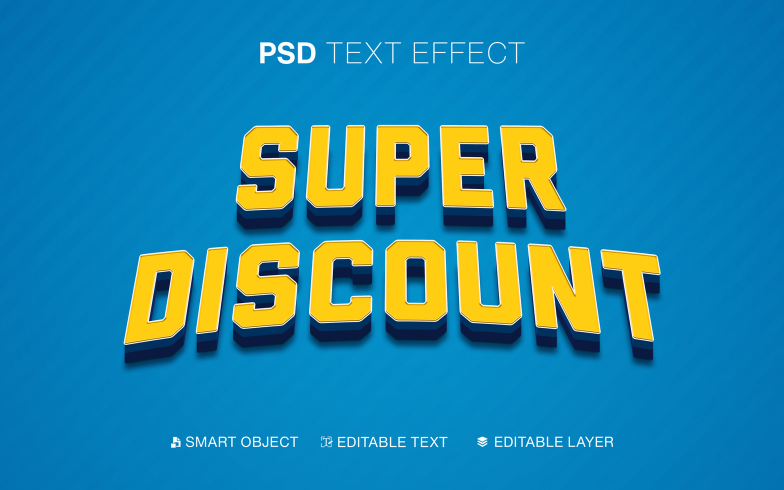 Text Effect Super Discount psd