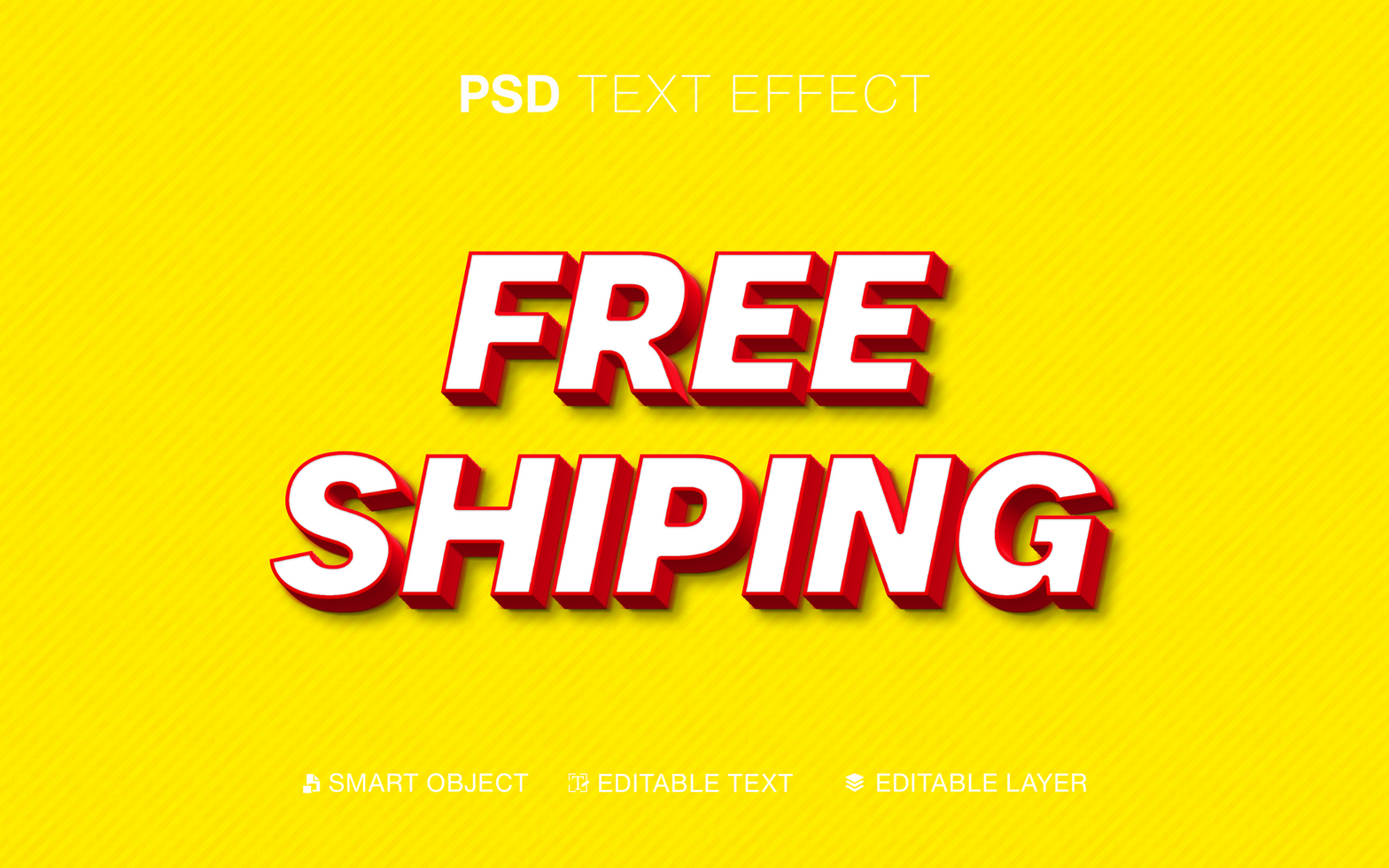 Editable Text Effect Free Shiping psd