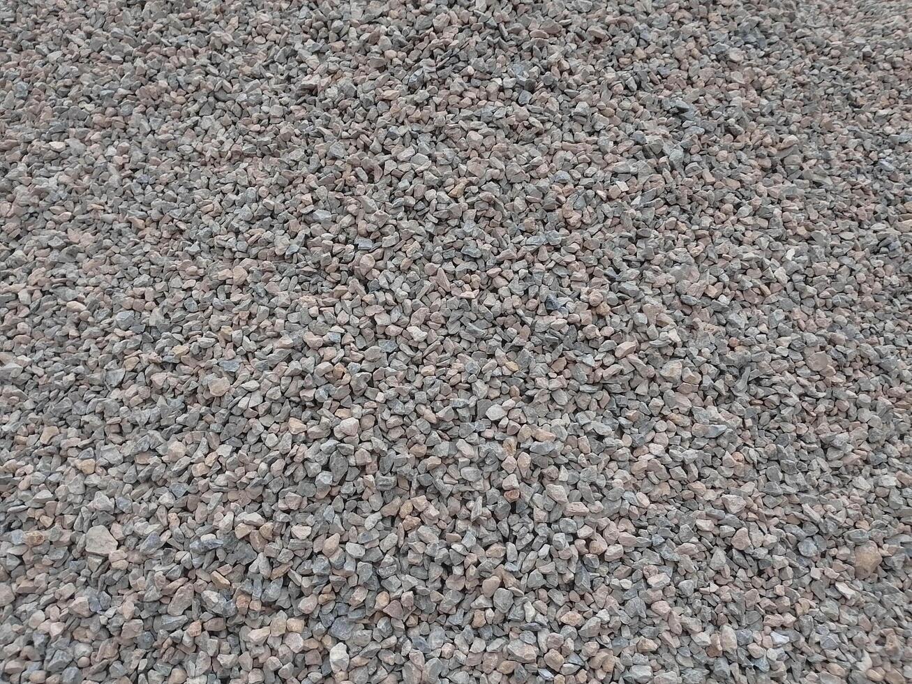 Crushed stone texture background photo