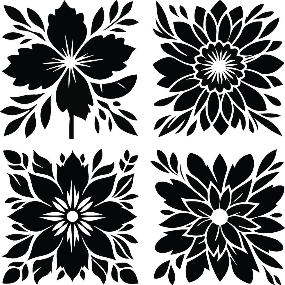 Flower Silhouette design vector