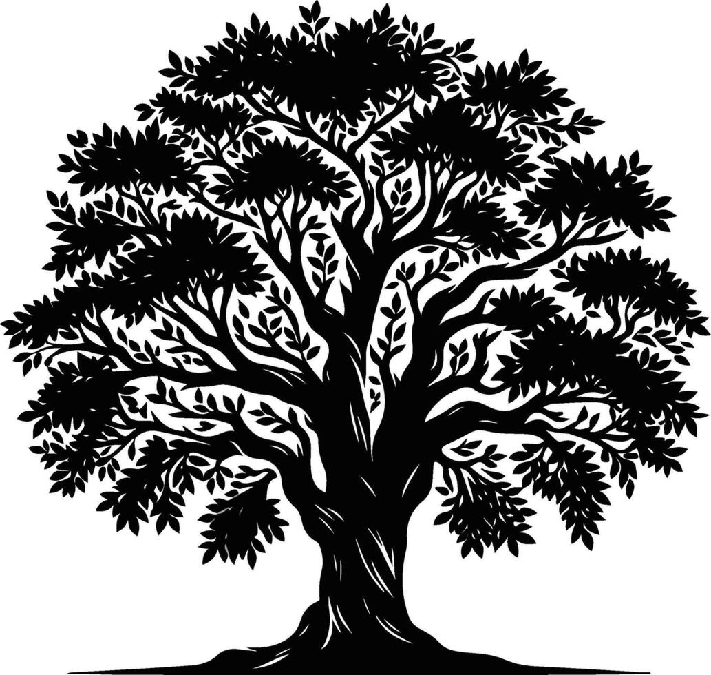 Elegant Tree Design Minimalist Nature Art vector
