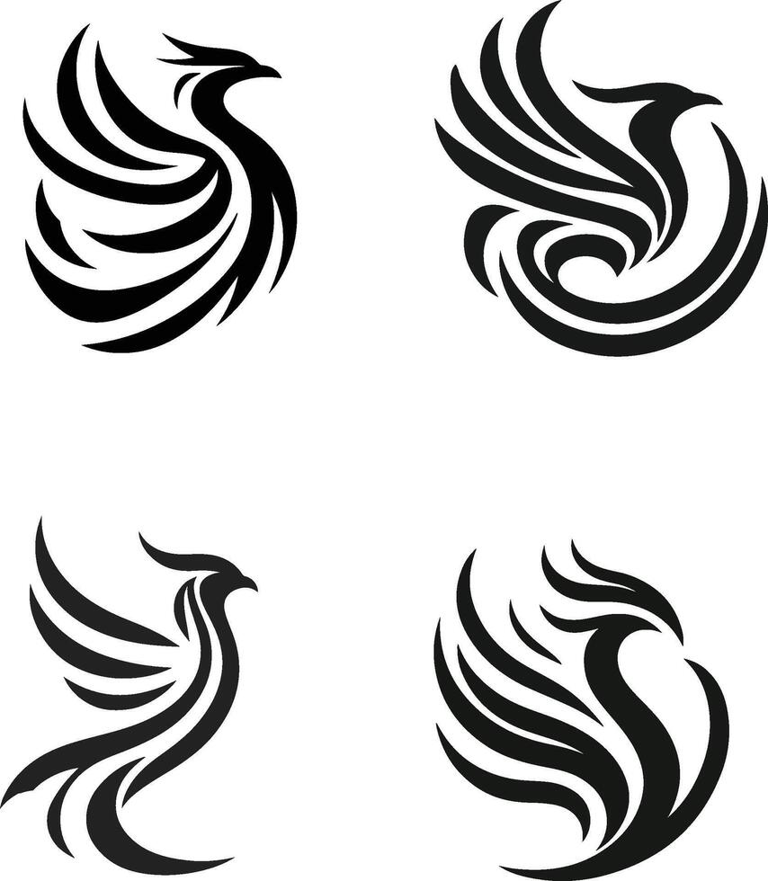 Elegant Bird Silhoutte vector