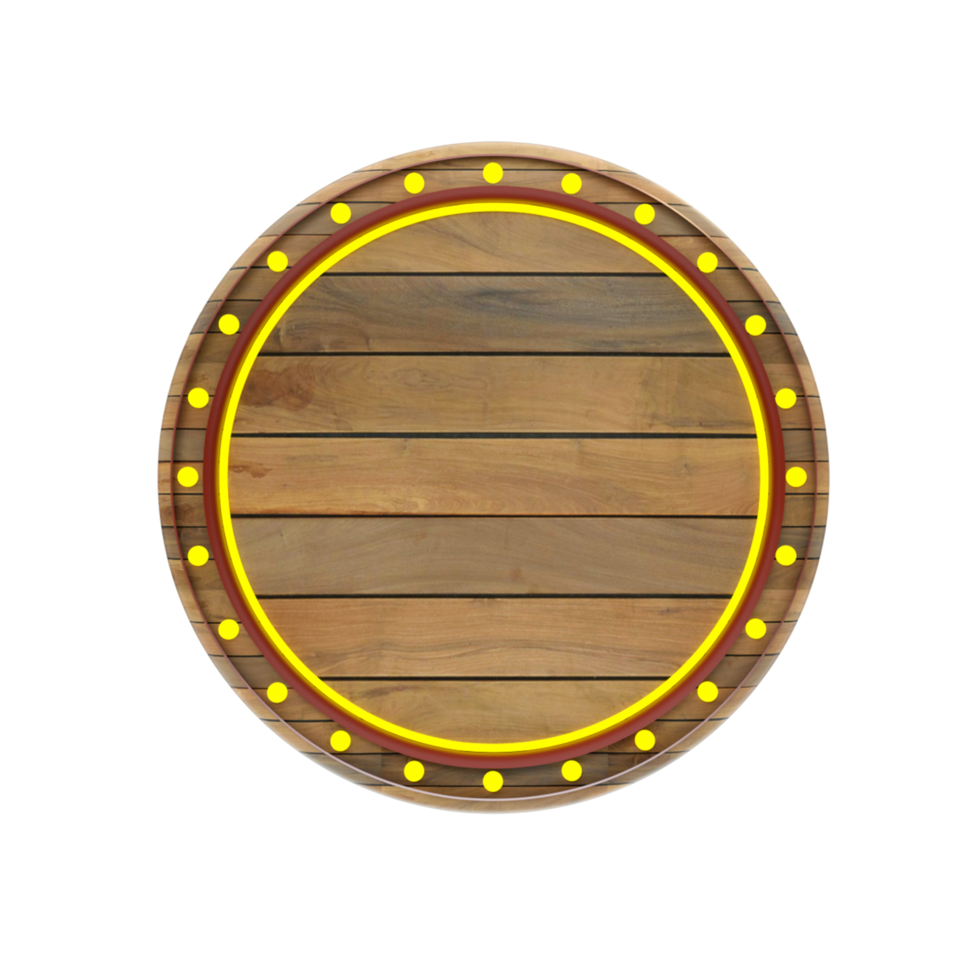 3d render object panel wood yellow png