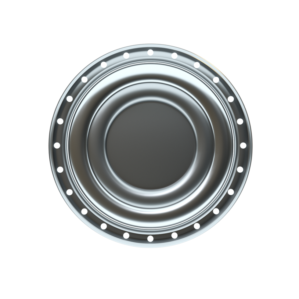 3d render object panel metallic png
