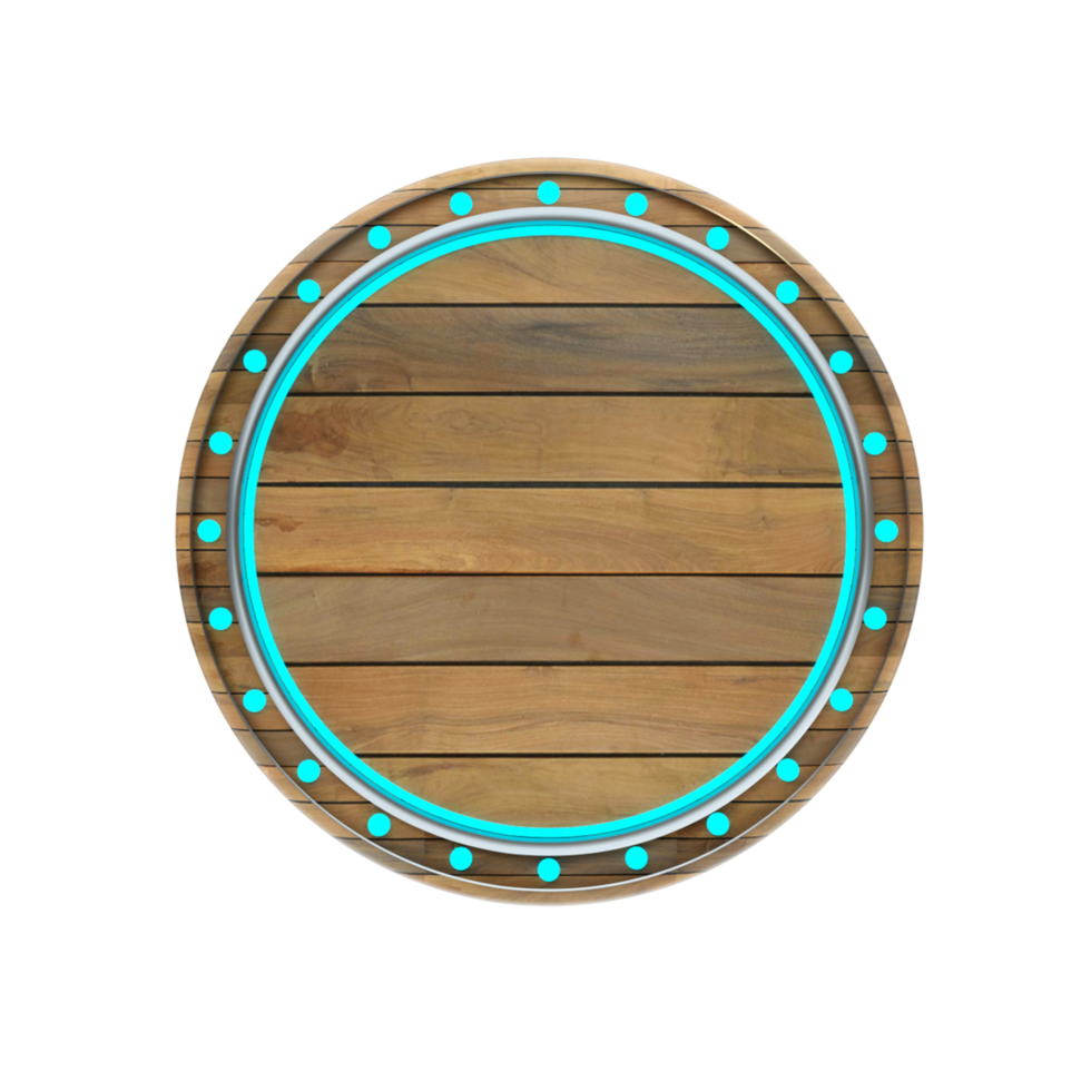 3d render object panel light blue wood png