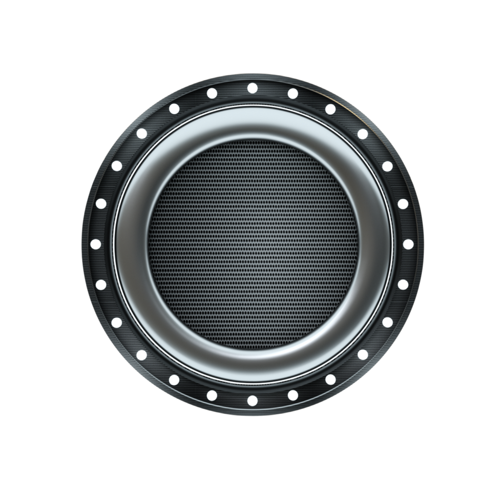 3d render object panel black metallic png