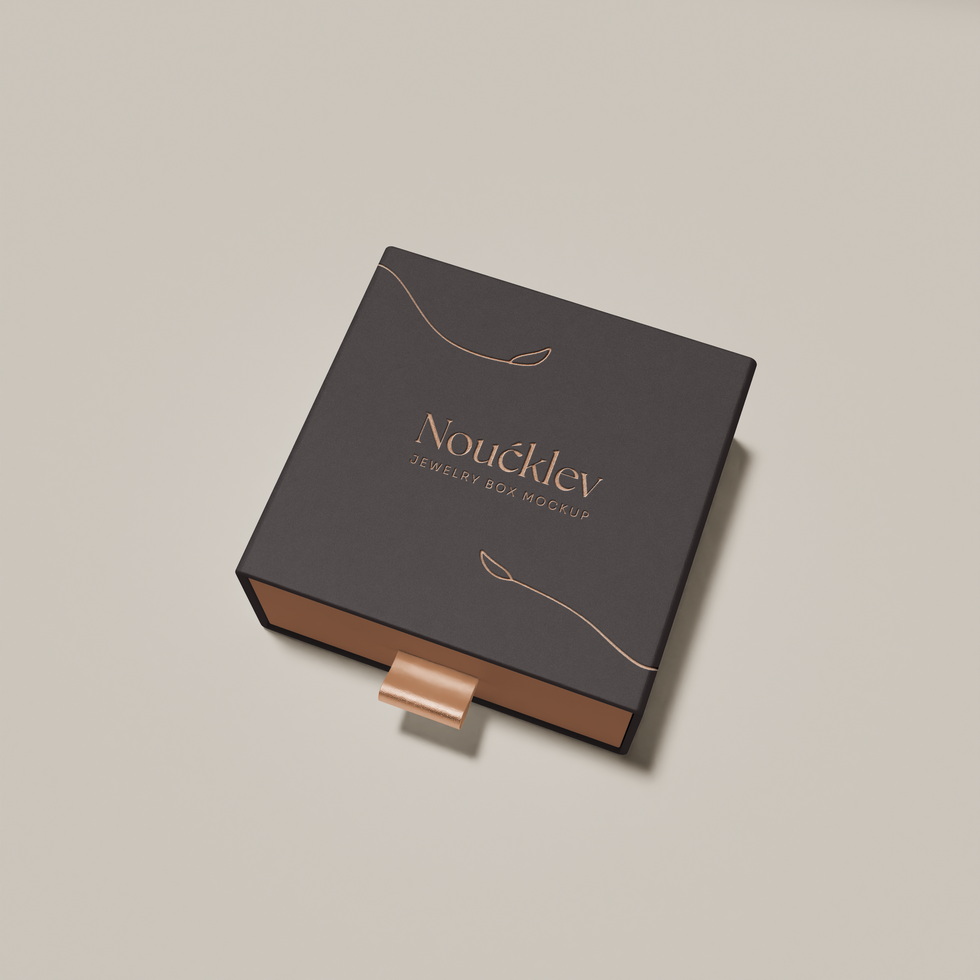 Jewelry box mockup psd
