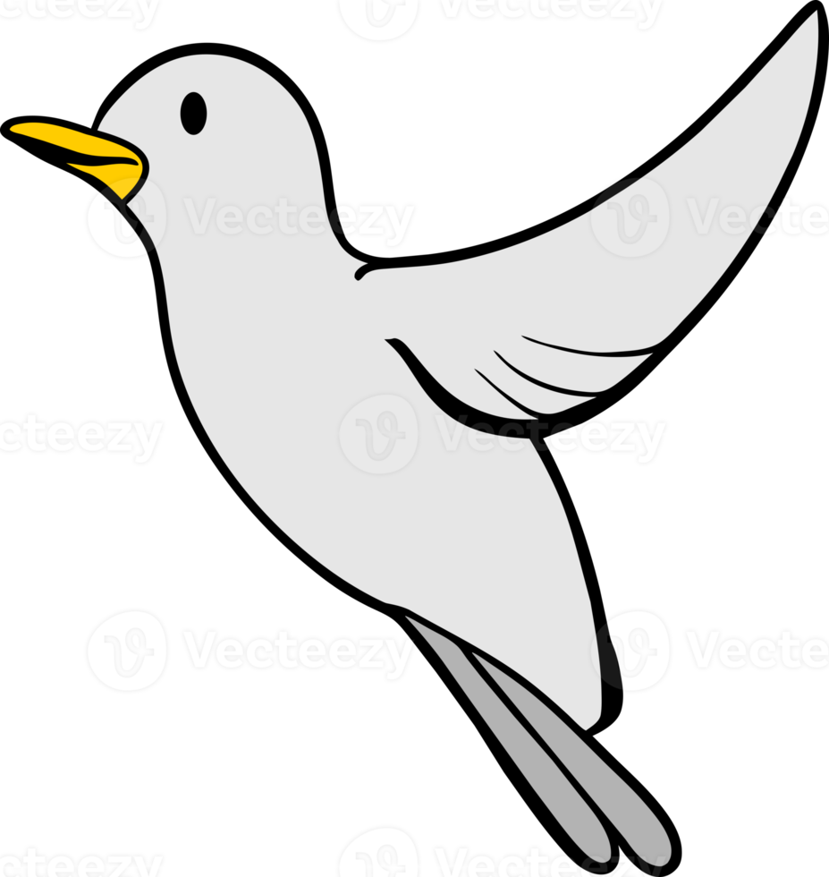 Bird doodle icon png