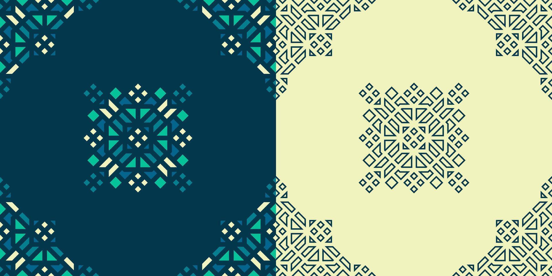 Oriental Geometric Ornament Design for Culture or Islamic Theme vector