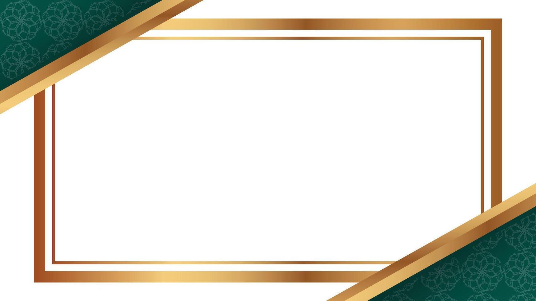 Elegant modern blank blue gold graduation certificate border frame vector
