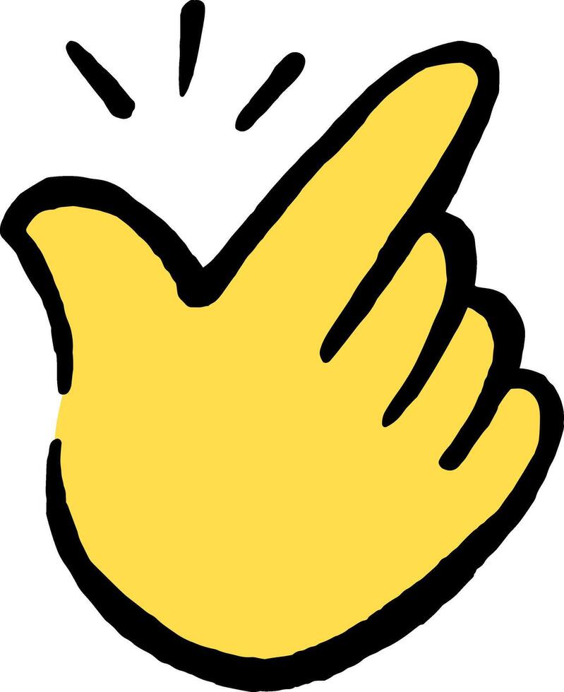 easy to use Doodle Hand icons emoji sticker vector
