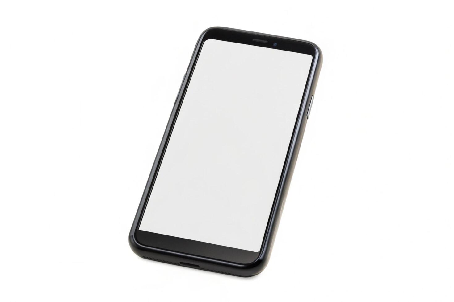 Phone blank display isolated on background photo