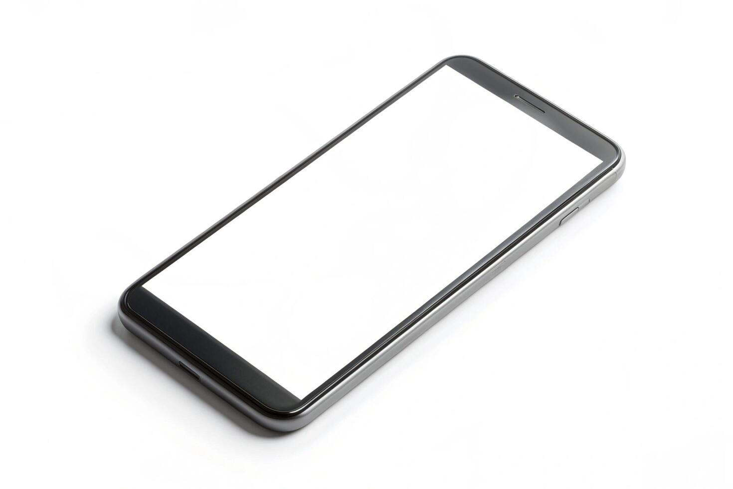 Phone blank display isolated on background photo