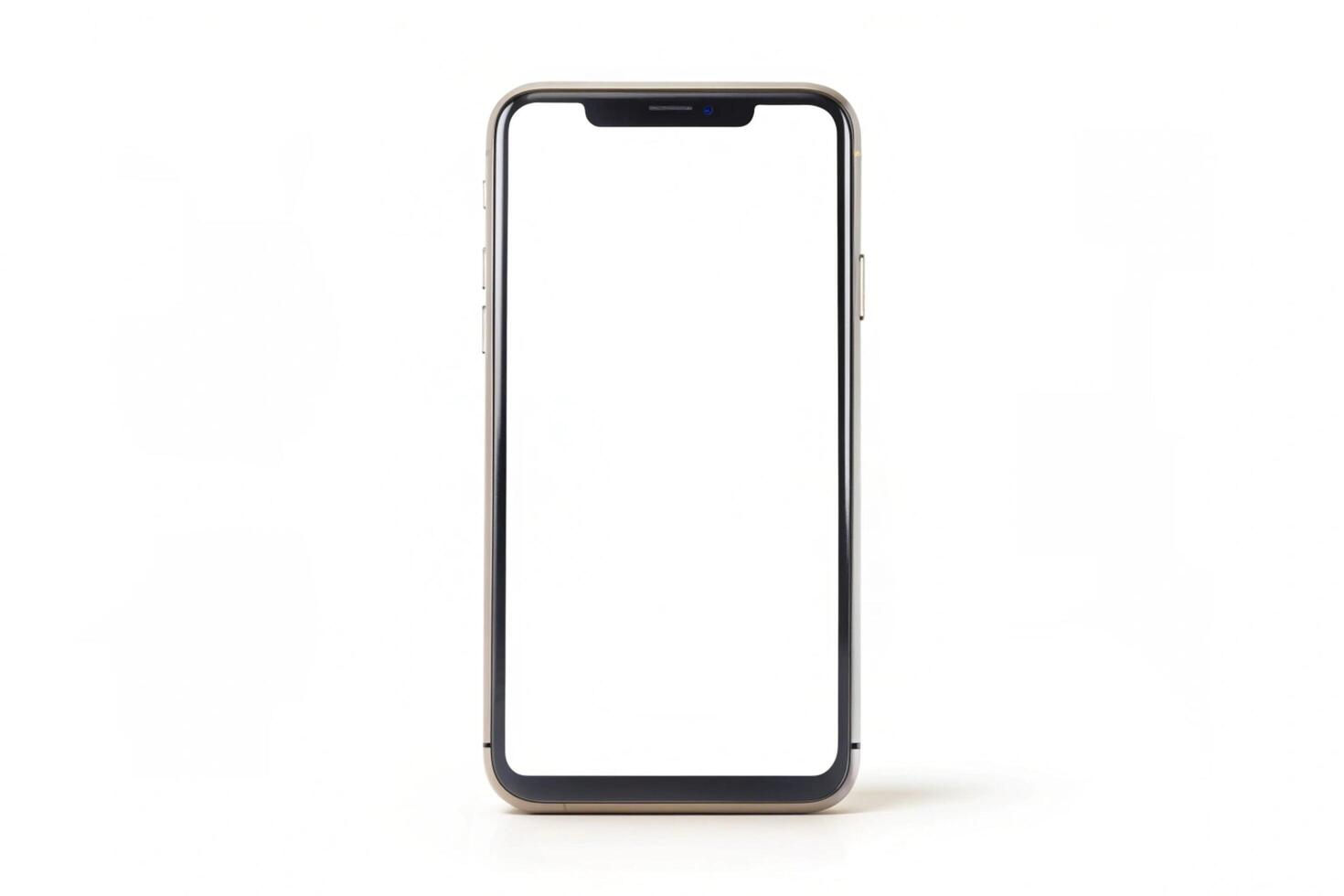 Phone blank display isolated on background photo