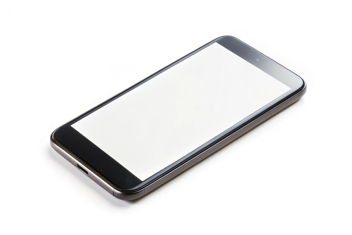 Phone blank display isolated on background photo