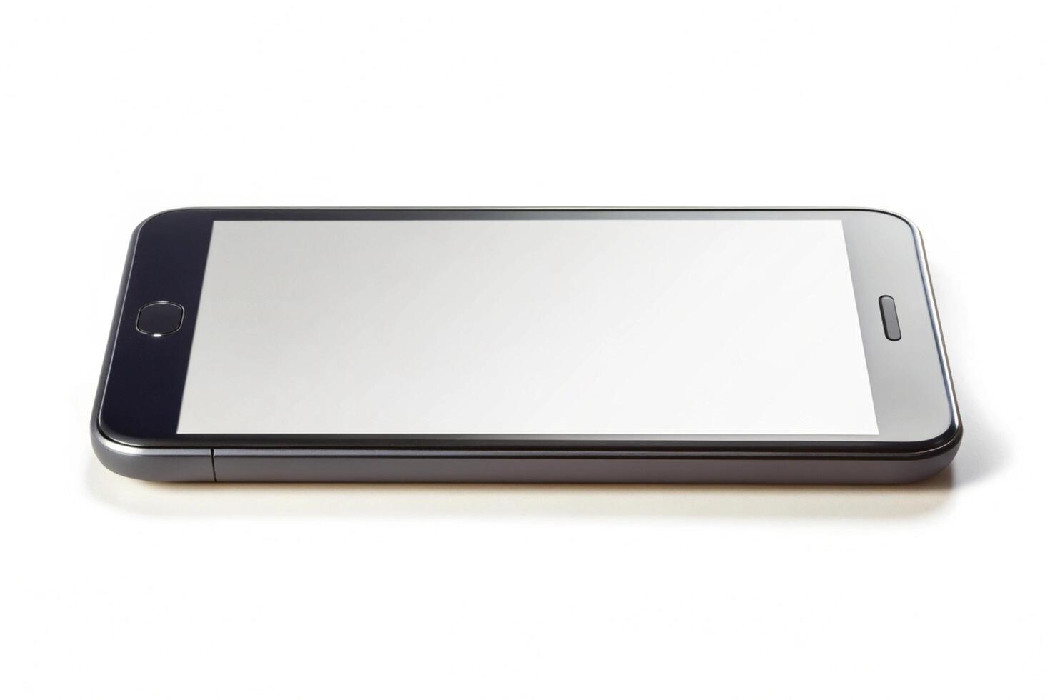 Phone blank display isolated on background photo